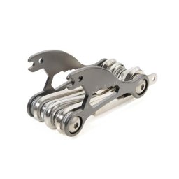 TROIKA Szerszám kerékpárhoz, 18 funkció, TROIKA "Bike Multitool", ezüst