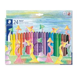 STAEDTLER Zsírkréta, kitekerhető, STAEDTLER "Noris(R) 221", 24 különböző szín