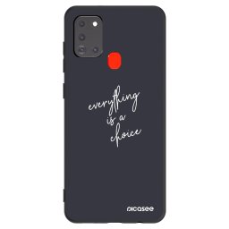 Fekete szilikon tok az alábbi mobiltelefonokra Samsung Galaxy A21s - Everything is a choice