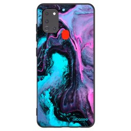 Fekete szilikon tok az alábbi mobiltelefonokra Samsung Galaxy A21s - Lean 2