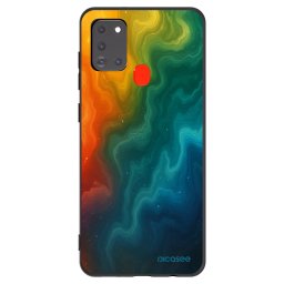 Fekete szilikon tok az alábbi mobiltelefonokra Samsung Galaxy A21s - Solar