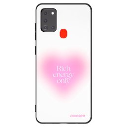 Fekete szilikon tok az alábbi mobiltelefonokra Samsung Galaxy A21s - Rich Energy