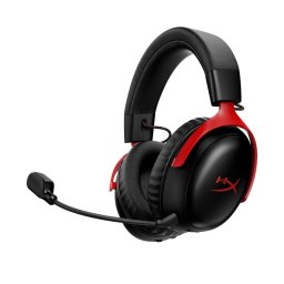 HyperX Cloud III S fejhallgató PC-hez, PS5/4 – fekete/piros