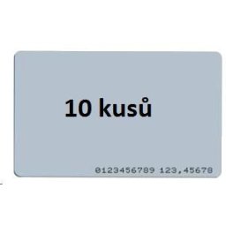 ISO kártya 10 csomagos, RFID 125kHz EM4200, RO, nyomtatott címkeszám a kártyán