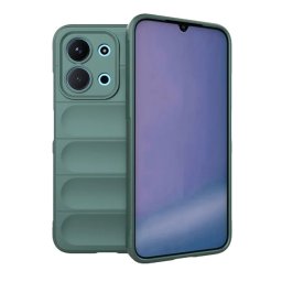 Szilikon telefonvédő (ütésállóság, kameravédő, 3D) SÖTÉTZÖLD Xiaomi Redmi 15C 4G