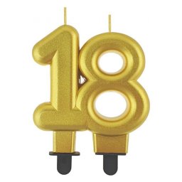 Arany 18-as Gold tortagyertya, számgyertya