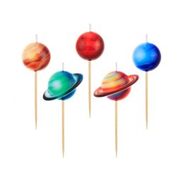 Bolygó Planet tortagyertya, gyertya szett 5 db-os