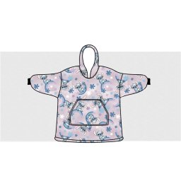 Lilo és Stitch Dreamy belebújós plüss polár takaró, poncsó 7-14 év