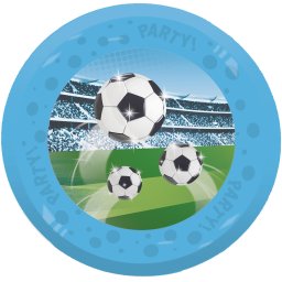 Focis Soccer Fans micro prémium műanyag lapostányér 4 db-os szett 21 cm