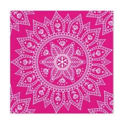 Mandala Fuchsia White szalvéta 20 db-os, 33x33 cm FSC