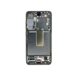 Samsung S911 Galaxy S23 kompatibilis LCD kijelző + érintő, kerettel, zöld