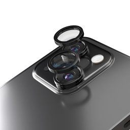 Etteri kamera lencse védő edzett üveg fekete szegéllyel iPhone 14/14 Plus