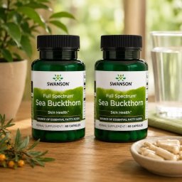 Swanson Sea Buckthorn (homoktövis) gyümölcspor DUO 2X60 db