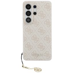 Guess 4G Classic Logo Charm Samsung Galaxy S26 Ultra mágneses tok, MagSafe, rózsaszín
