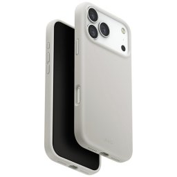 UNIQ Lino tok iPhone 17 Pro Max Magclick töltés világosszürke színben