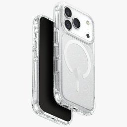 Uniq Lifepro Extreme Magclick Apple iPhone 17 Pro MagSafe csillámos tok, átlátszó