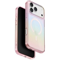 Uniq Iridescia Magclick Apple iPhone 17 Pro MagSafe tok, Pink Prism