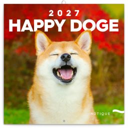 Falinaptár képes lemeznaptár 300x300mm, Happy Doge Realsystem 2027.