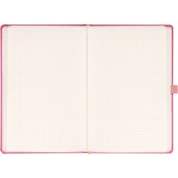 Klasszikus notesz Vivella borítással Pink, pontozott, 13x21cm, Presco