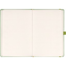 Klasszikus notesz Vivella borítással Green, pontozott, 13x21cm, Presco