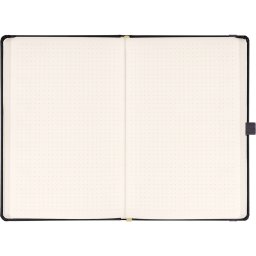 Klasszikus notesz Taggia borítással Gray, pontozott, 13x21cm, Presco