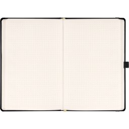 Klasszikus notesz Taggia borítással Black, pontozott, 13x21cm, Presco