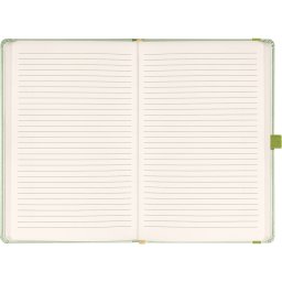 Klasszikus notesz Vivella borítással Green, vonalas, 13x21cm, Presco