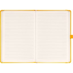 Klasszikus notesz Vivella borítással Yellow, vonalas, 13x21cm, Presco