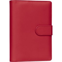 Gyűrűs kalendárium heti beosztású bright red 125x190mm, Presco