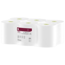 Satino Wepa HiLine tekercses kéztörlő 2 réteg, cellulóz, fehér, 150m, 6 tekercs/zsugor automata adagolóhoz