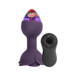 LOVISS Flower - távirányítós anál vibrátor (lila)