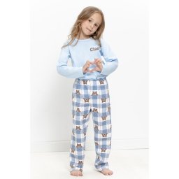 Freja hosszú lánykapizsama pamutból és flanelből