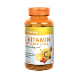 Vitaking C + D3 + Cink-biszglicinát + Csipkebogyó tabletta 90x