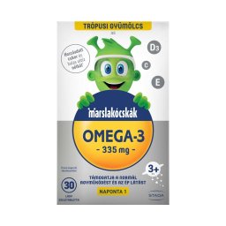 Marslakócskák Omega-3 lágy zselétabletta trópusi gyümölcs ízű 30x