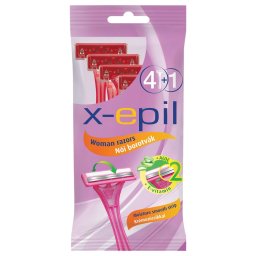 X-Epil - eldobható női borotva szőrtelenítéshez, 2 pengés (5 db)
