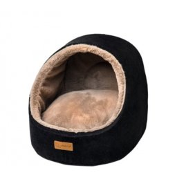 ZooBeeDoo fekhely Mini Cave - fekete 43x42x37 cm