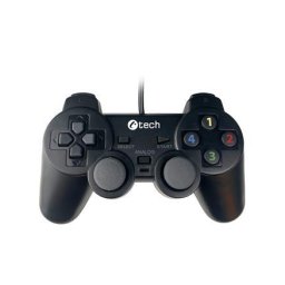 Gamepad C-TECH Callon PC/PS3-hoz, 2x analóg, X-bemenet, rezgő, 1,8m kábel, USB