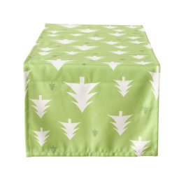 Textil asztali futó SCANDI TREES 40x140 cm, zöld