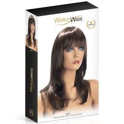 World Wigs - Kate hosszú, barna paróka