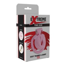 Hidden Desire - Sissy Trainer műanyag péniszlakat (pink, extra rövid)