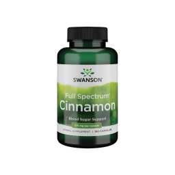 Swanson Cinnamon full spektrum fahéj, 375 mg, 180 db