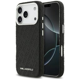 Karl Lagerfeld FW bélyegzett Karl MagSafe tok iPhone 17 Pro Fekete