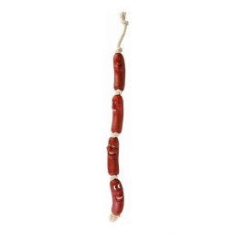 Trixie Játék Gumi 4 Kolbász Kötélen 75cm