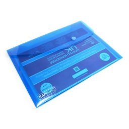 RAPESCO Irattartó tasak, A5, patentos, RAPESCO "Eco", áttetsző vegyes színek