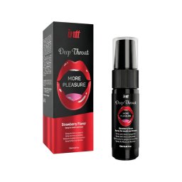 intt Deep Throat - mélytorok spray - eper (12ml)