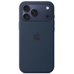 Apple iPhone 17 Pro Max gyári szilikon tok, MagSafe, sötétkék