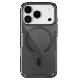 Nillkin Nature Pro Apple iPhone 18 Pro / 17 Pro mágneses hátlap tok, átlátszó-fekete