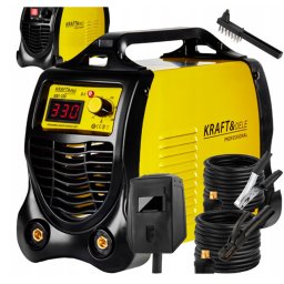 Kraft&Dele IGBT MMA, LCD inverteres hegesztőgép, kézi pajzzsal, KD1855, 20-330A