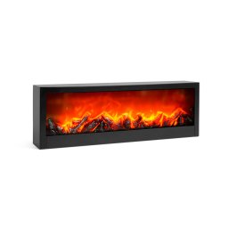 Kandalló LED-es lánghatással - elemes / USB-s - 60 x 10 x 20 cm