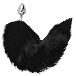 DARKNESS - ezst anlis dug fekete farokkal, 8 cm